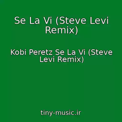 کاور آهنگ Se La Vi (Steve Levi Remix) از Kobi Peretz Se La Vi (Steve Levi Remix)