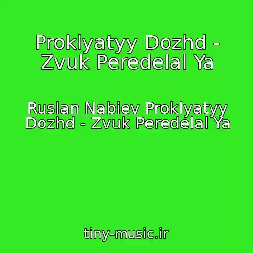کاور آهنگ Proklyatyy Dozhd - Zvuk Peredelal Ya از Ruslan Nabiev Proklyatyy Dozhd - Zvuk Peredelal Ya