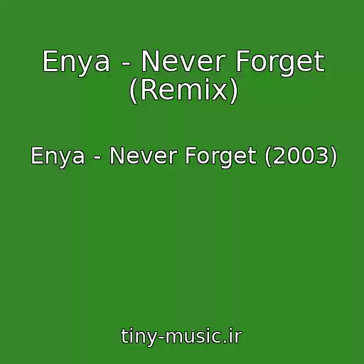 کاور آهنگ Enya - Never Forget (Remix) از Enya - Never Forget (2003)