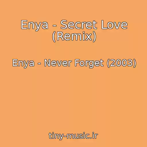کاور آهنگ Enya - Secret Love (Remix) از Enya - Never Forget (2003)