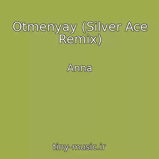 کاور آهنگ Otmenyay (Silver Ace Remix) از Anna