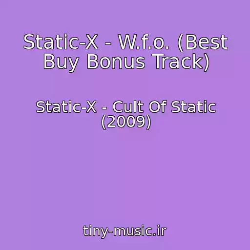 کاور آهنگ Static-X - W.f.o. (Best Buy Bonus Track) از Static-X - Cult Of Static (2009)