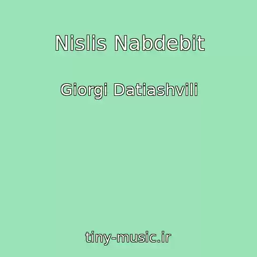 کاور آهنگ Nislis Nabdebit از Giorgi Datiashvili