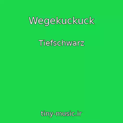 کاور آهنگ Wegekuckuck از Tiefschwarz