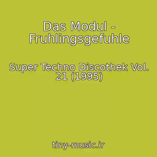 کاور آهنگ Das Modul - Fruhlingsgefuhle از Super Techno Discothek Vol. 21 (1995)