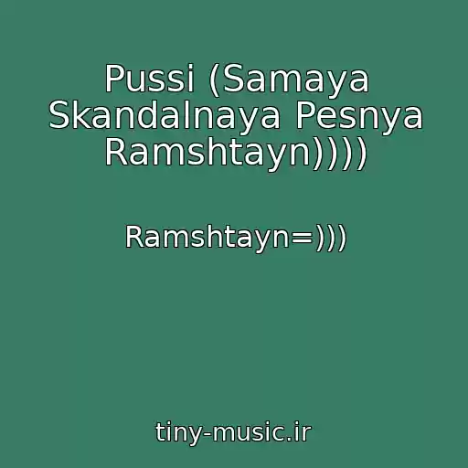 کاور آهنگ Pussi (Samaya Skandalnaya Pesnya Ramshtayn)))) از Ramshtayn=)))