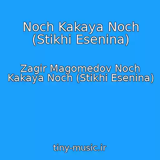 کاور آهنگ Noch Kakaya Noch (Stikhi Esenina) از Zagir Magomedov Noch Kakaya Noch (Stikhi Esenina)