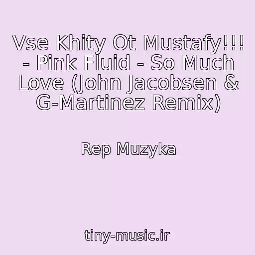 کاور آهنگ Vse Khity Ot Mustafy!!! - Pink Fluid - So Much Love (John Jacobsen & G-Martinez Remix) از Rep Muzyka