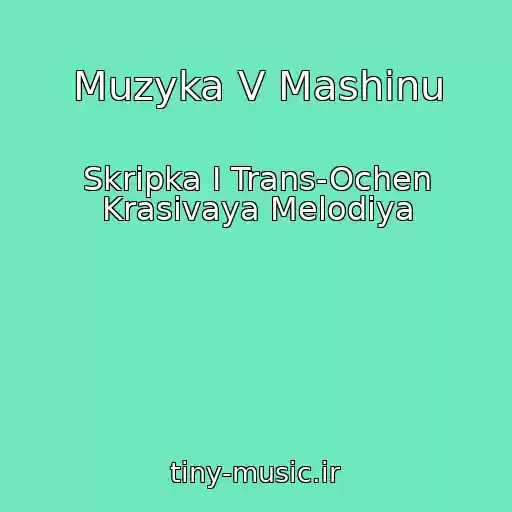 کاور آهنگ Muzyka V Mashinu از Skripka I Trans-Ochen Krasivaya Melodiya