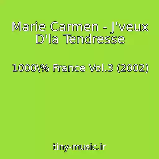کاور آهنگ Marie Carmen - J'veux D'la Tendresse از 1000\% France Vol.3 (2002)
