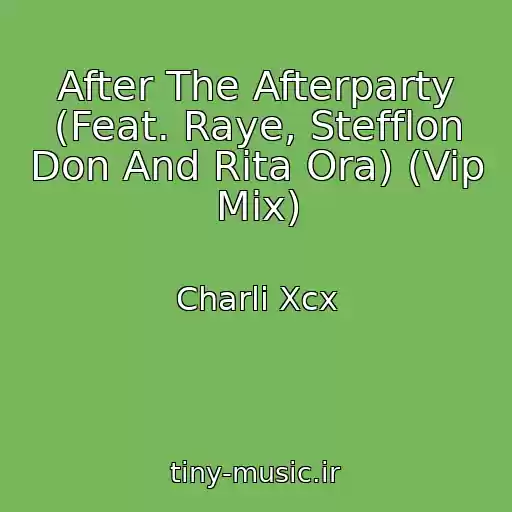 کاور آهنگ After The Afterparty (Feat. Raye, Stefflon Don And Rita Ora) (Vip Mix) از Charli Xcx