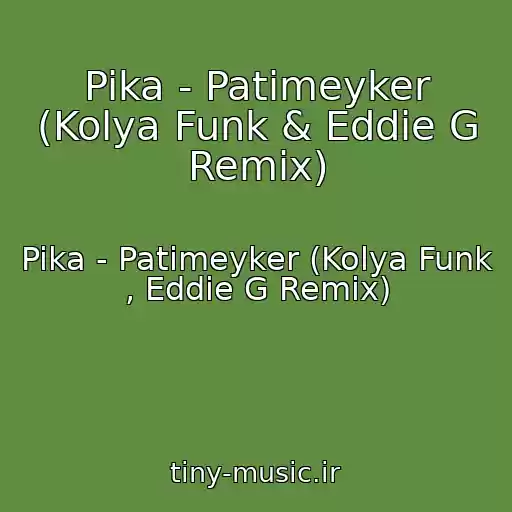 کاور آهنگ Pika - Patimeyker (Kolya Funk & Eddie G Remix) از Pika - Patimeyker (Kolya Funk , Eddie G Remix)