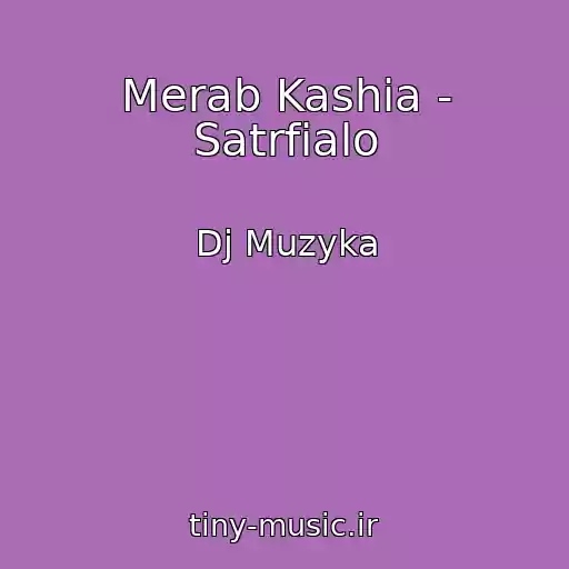 کاور آهنگ Merab Kashia - Satrfialo از Dj Muzyka