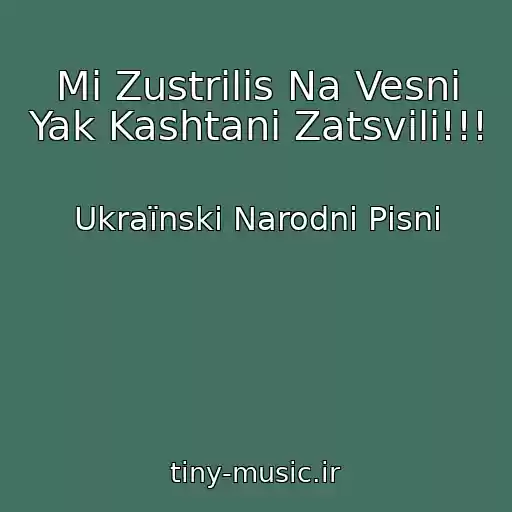 کاور آهنگ Mi Zustrіlis Na Vesnі Yak Kashtani Zatsvіli!!! از Ukraїnskі Narodnі Pіsnі