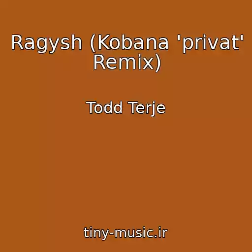 کاور آهنگ Ragysh (Kobana 'privat' Remix) از Todd Terje