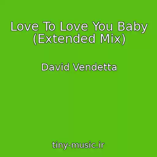 کاور آهنگ Love To Love You Baby (Extended Mix) از David Vendetta