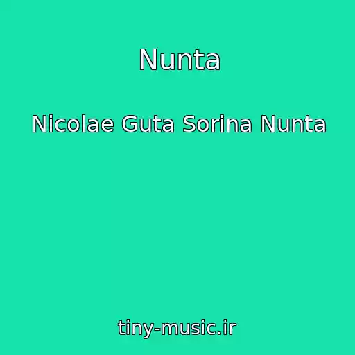 کاور آهنگ Nunta از Nicolae Guta Sorina Nunta