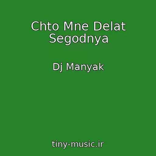 کاور آهنگ Chto Mne Delat Segodnya از Dj Manyak