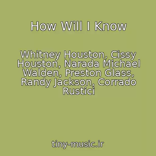 کاور آهنگ How Will I Know از Whitney Houston, Cissy Houston, Narada Michael Walden, Preston Glass, Randy Jackson, Corrado Rustici