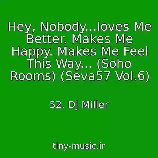 کاور آهنگ Hey, Nobody...loves Me Better. Makes Me Happy. Makes Me Feel This Way... (Soho Rooms) (Seva57 Vol.6) از 52. Dj Miller