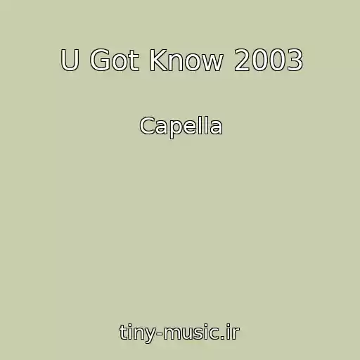 کاور آهنگ U Got Know 2003 از Capella