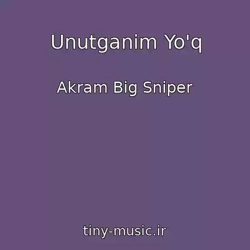 کاور آهنگ Unutganim Yo'q از Akram Big Sniper
