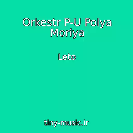 کاور آهنگ Orkestr P-U Polya Moriya از Leto