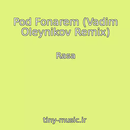 کاور آهنگ Pod Fonarem (Vadim Oleynikov Remix) از Rasa