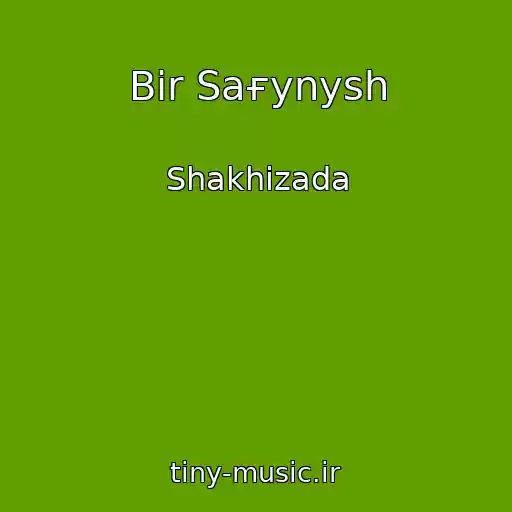 کاور آهنگ Bіr Saғynysh از Shakhizada
