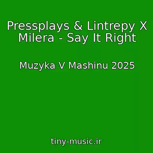 کاور آهنگ Pressplays & Lintrepy X Milera - Say It Right از Muzyka V Mashinu 2025