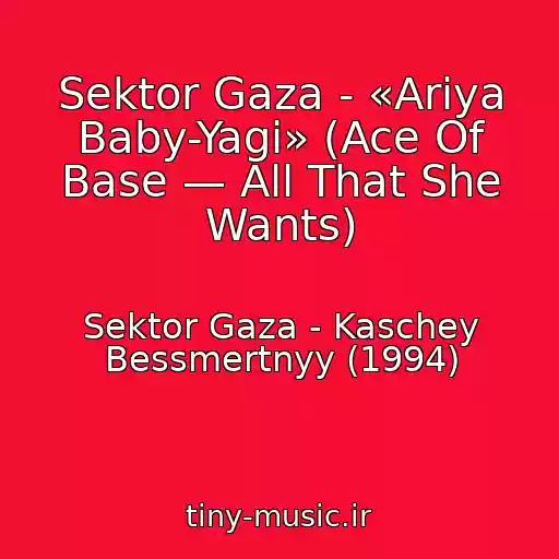 کاور آهنگ Sektor Gaza - «Ariya Baby-Yagi» (Ace Of Base — All That She Wants) از Sektor Gaza - Kaschey Bessmertnyy (1994)