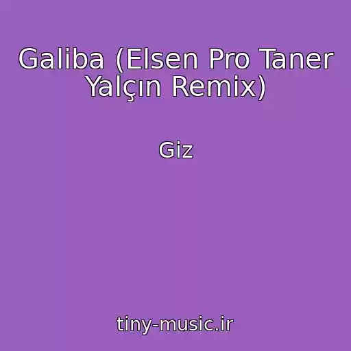 کاور آهنگ Galiba (Elsen Pro Taner Yalçın Remix) از Giz