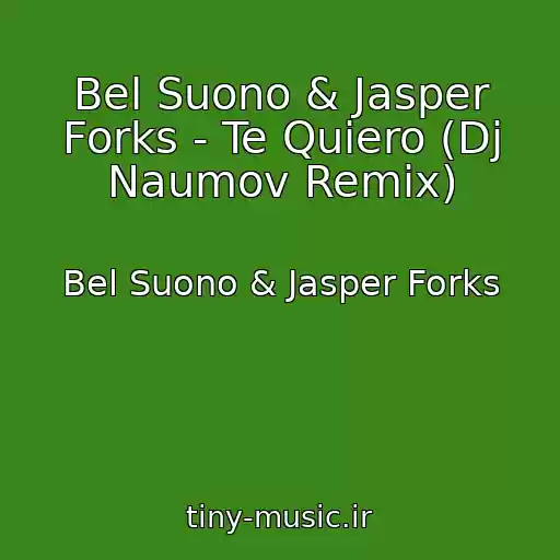 کاور آهنگ Bel Suono & Jasper Forks - Te Quiero (Dj Naumov Remix) از Bel Suono & Jasper Forks
