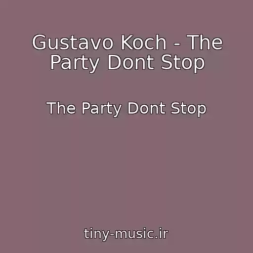 کاور آهنگ Gustavo Koch - The Party Dont Stop از The Party Dont Stop