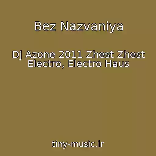 کاور آهنگ Bez Nazvaniya از Dj Azone 2011 Zhest Zhest Electro, Electro Haus