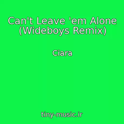 کاور آهنگ Can't Leave 'em Alone (Wideboys Remix) از Ciara