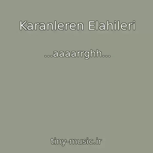 کاور آهنگ Karanleren Elahileri از ...aaaarrghh...