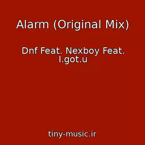 کاور آهنگ Alarm (Original Mix) از Dnf Feat. Nexboy Feat. I.got.u