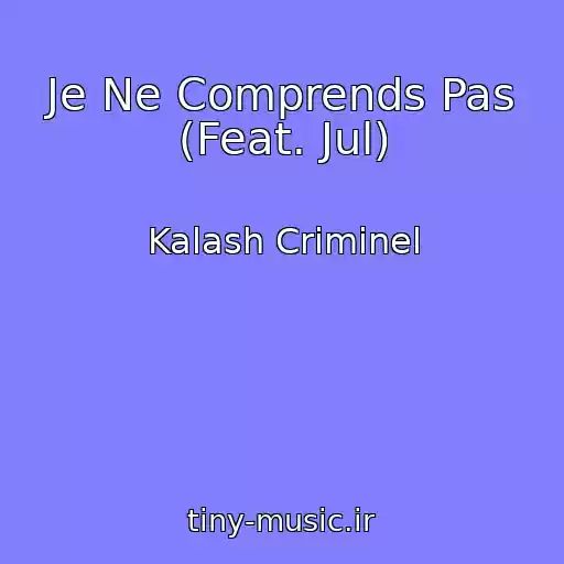 کاور آهنگ Je Ne Comprends Pas (Feat. Jul) از Kalash Criminel