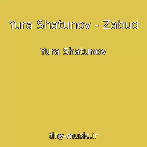 کاور آهنگ Yura Shatunov - Zabud از Yura Shatunov