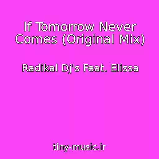 کاور آهنگ If Tomorrow Never Comes (Original Mix) از Radikal Dj's Feat. Elissa