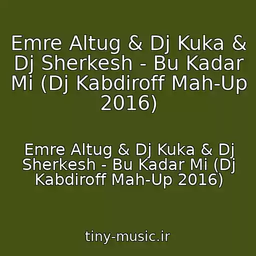 کاور آهنگ Emre Altug & Dj Kuka & Dj Sherkesh - Bu Kadar Mi (Dj Kabdiroff Mah-Up 2016) از Emre Altug & Dj Kuka & Dj Sherkesh - Bu Kadar Mi (Dj Kabdiroff Mah-Up 2016)