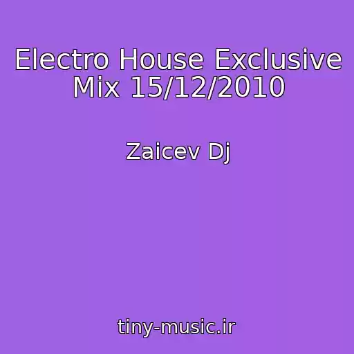 کاور آهنگ Electro House Exclusive Mix 15/12/2010 از Zaicev Dj