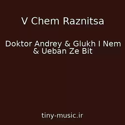 کاور آهنگ V Chem Raznitsa از Doktor Andrey & Glukh I Nem & Ueban Ze Bit