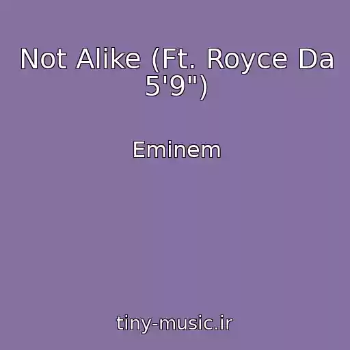 کاور آهنگ Not Alike (Ft. Royce Da 5'9") از Eminem
