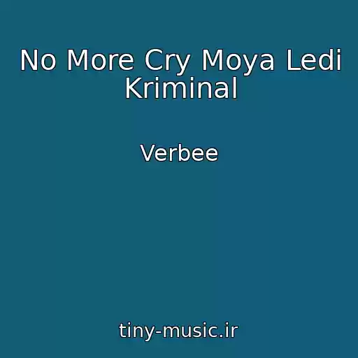 کاور آهنگ No More Cry Moya Ledi Kriminal از Verbee