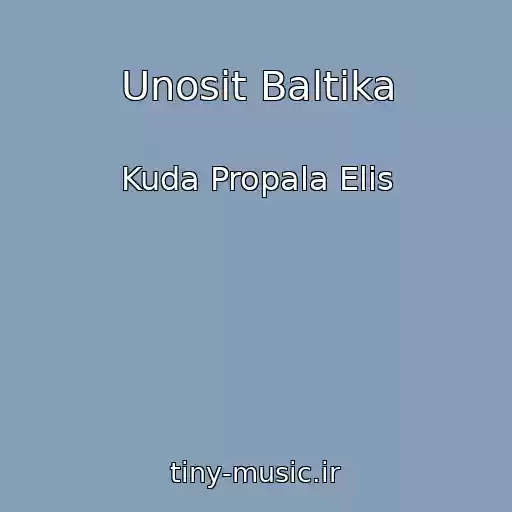 کاور آهنگ Unosit Baltika از Kuda Propala Elis