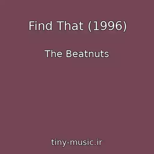 کاور آهنگ Find That (1996) از The Beatnuts