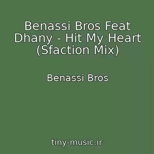 کاور آهنگ Benassi Bros Feat Dhany - Hit My Heart (Sfaction Mix) از Benassi Bros