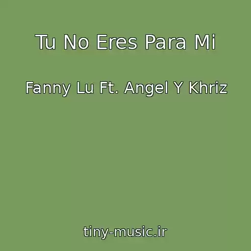 کاور آهنگ Tu No Eres Para Mi از Fanny Lu Ft. Angel Y Khriz